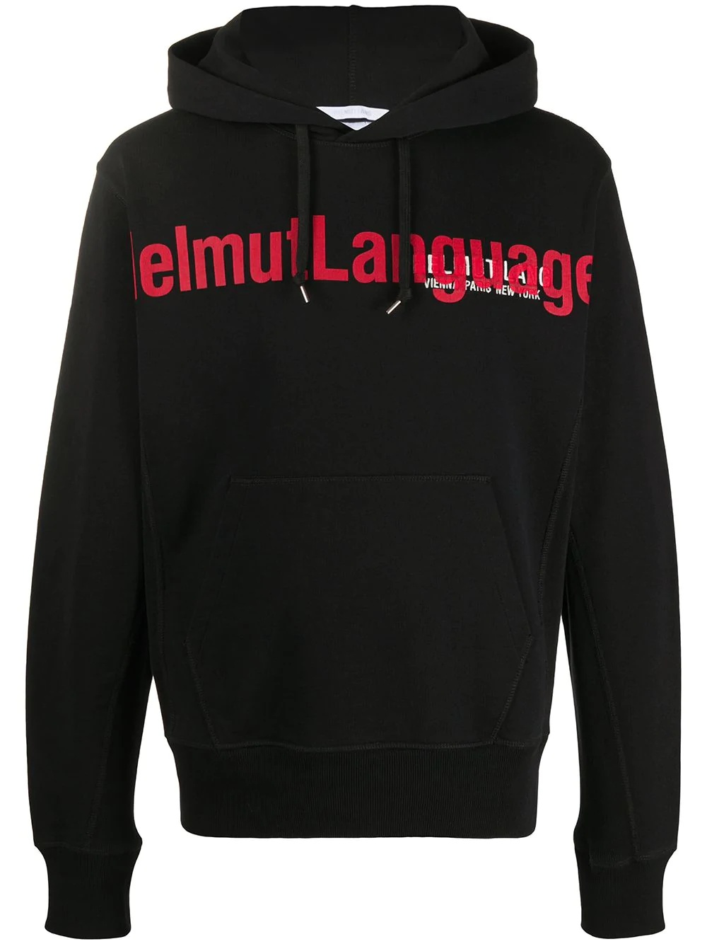 language print hoodie - 1