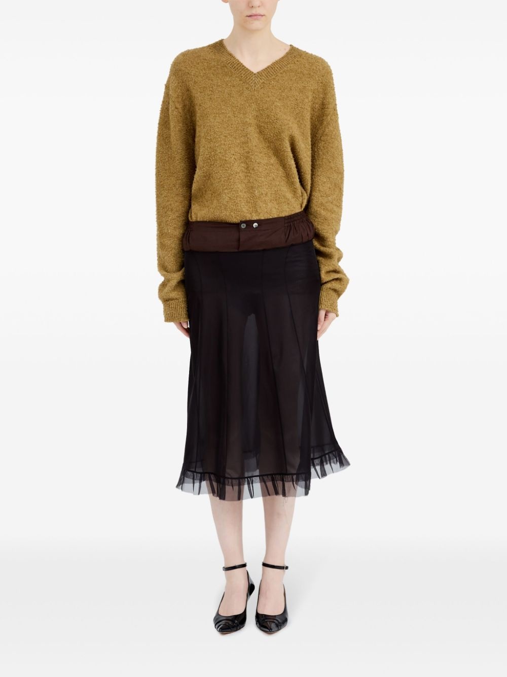 tulle midi skirt - 2