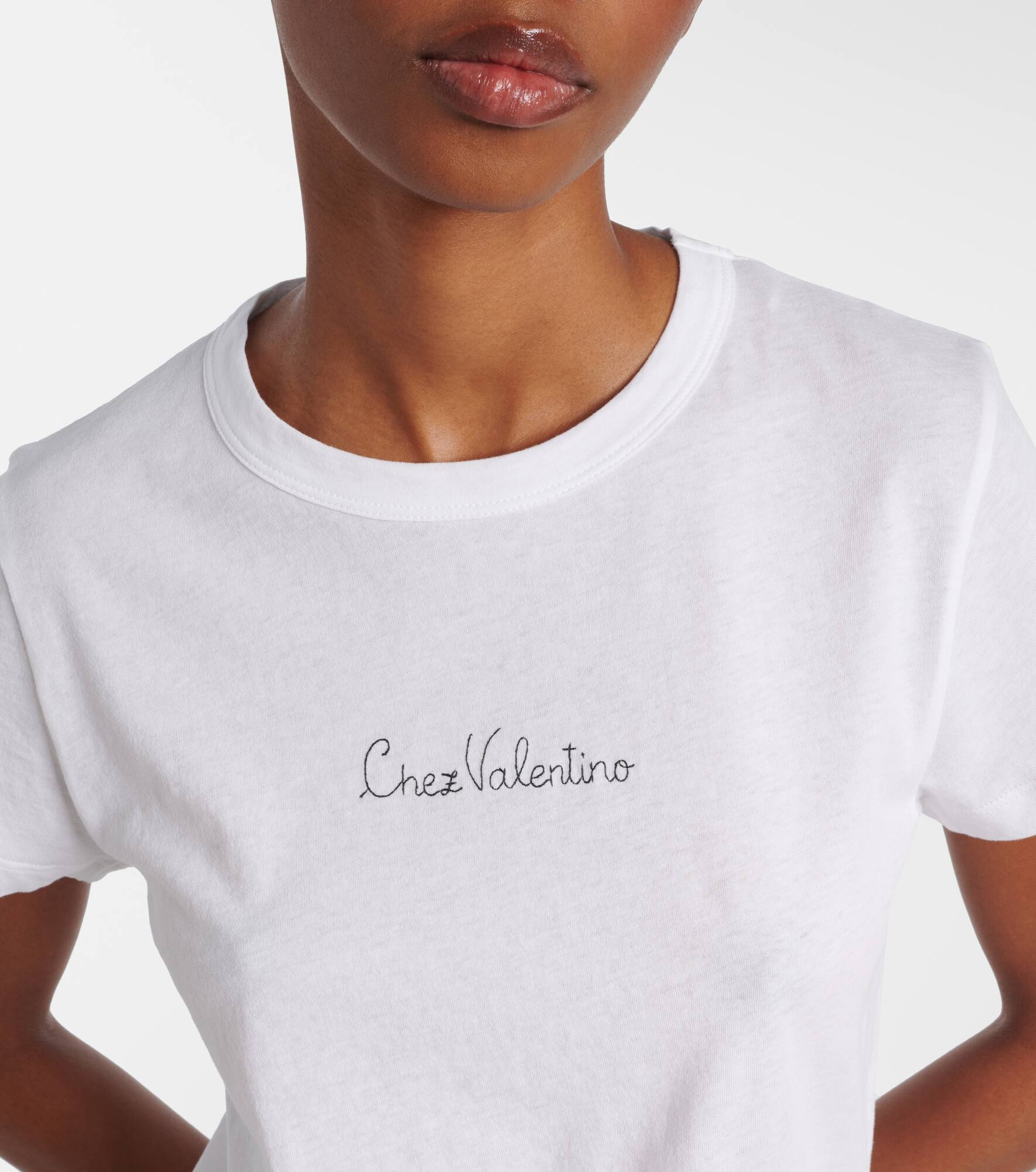 Chez Valentino cotton jersey T-shirt - 4