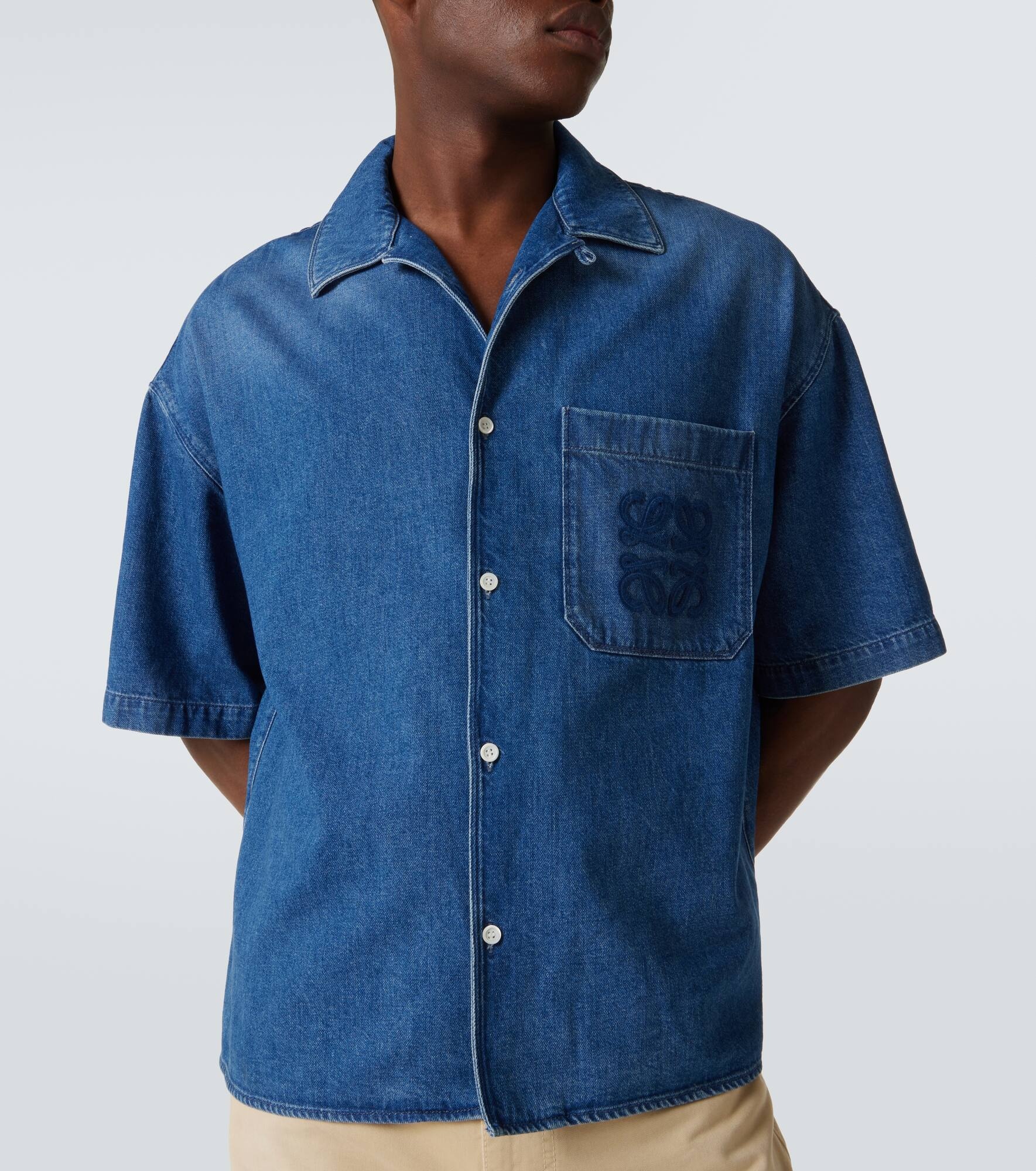 Paula's Ibiza denim bowling shirt - 5