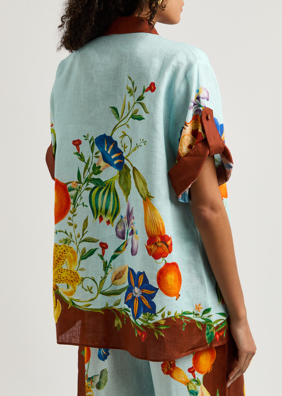 Alemais Dahlia Printed Flax Shirt - 3