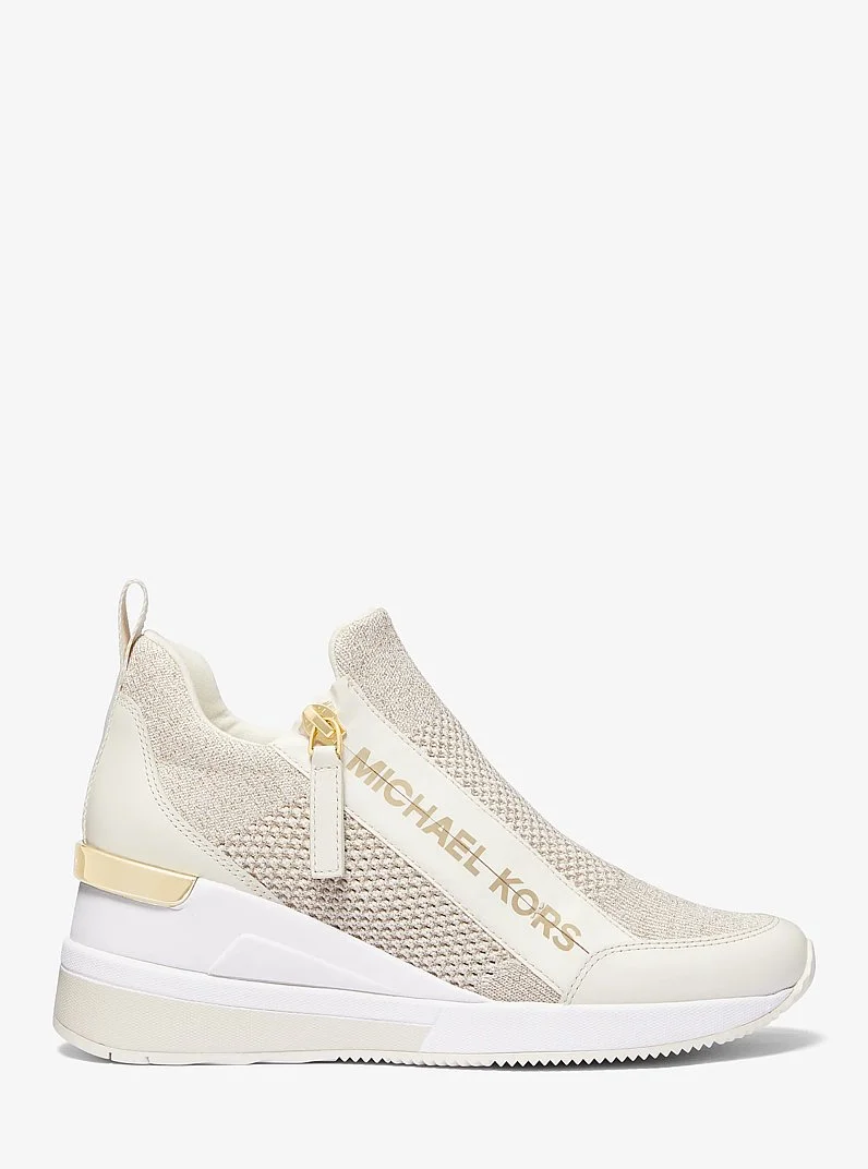 Willis Metallic Stretch Knit Trainer - 1