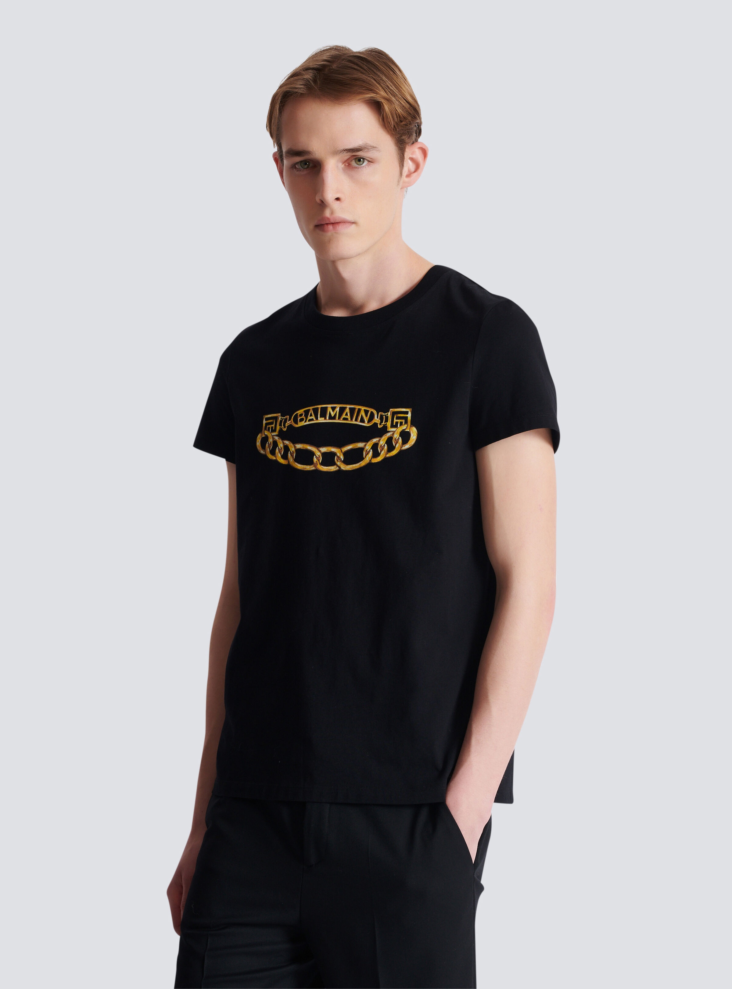 Balmain Chaînes Logo printed T-shirt - 6