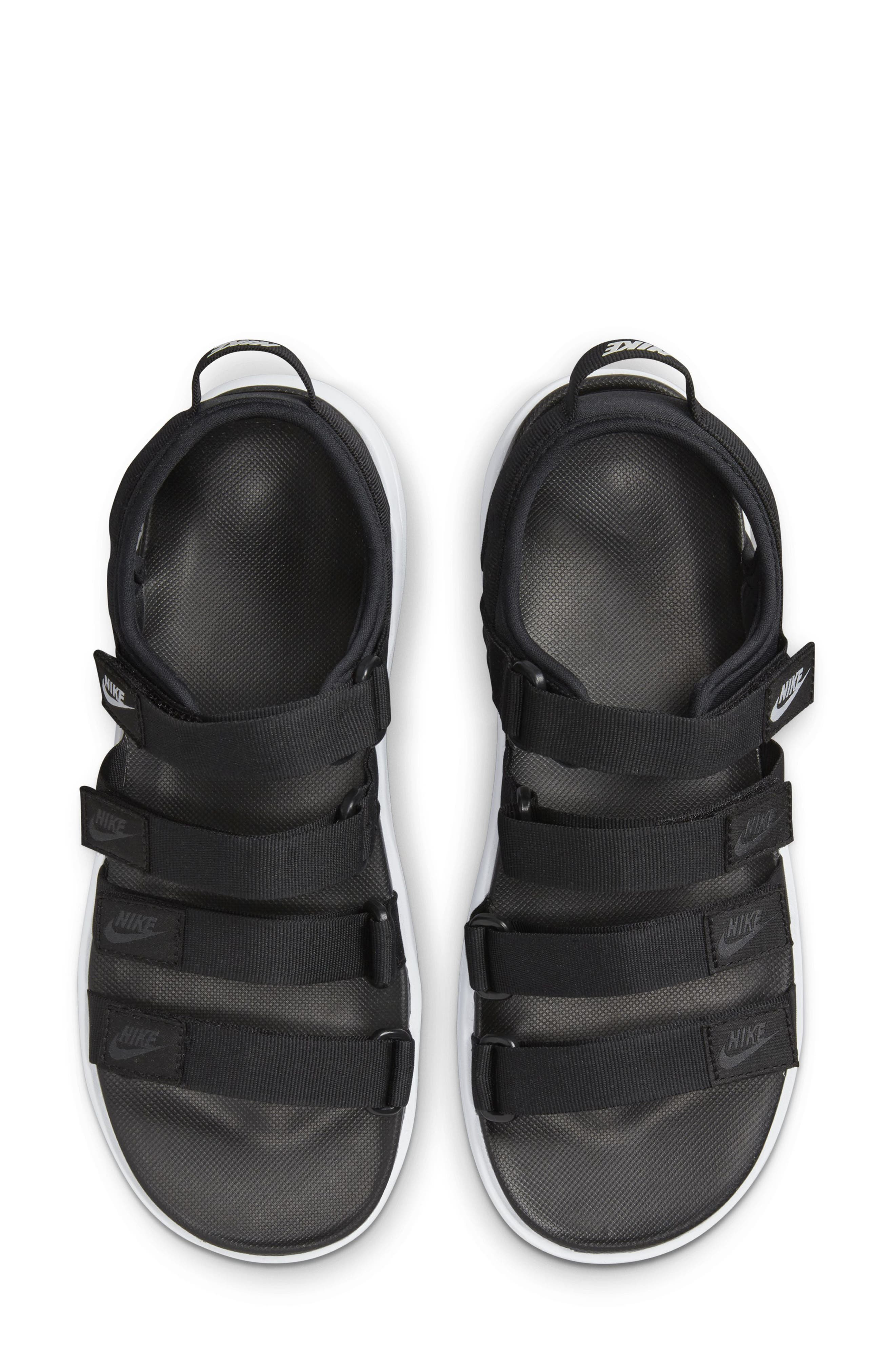 Nike Icon Classic Platform Sandal in Black/White/White at Nordstrom - 2