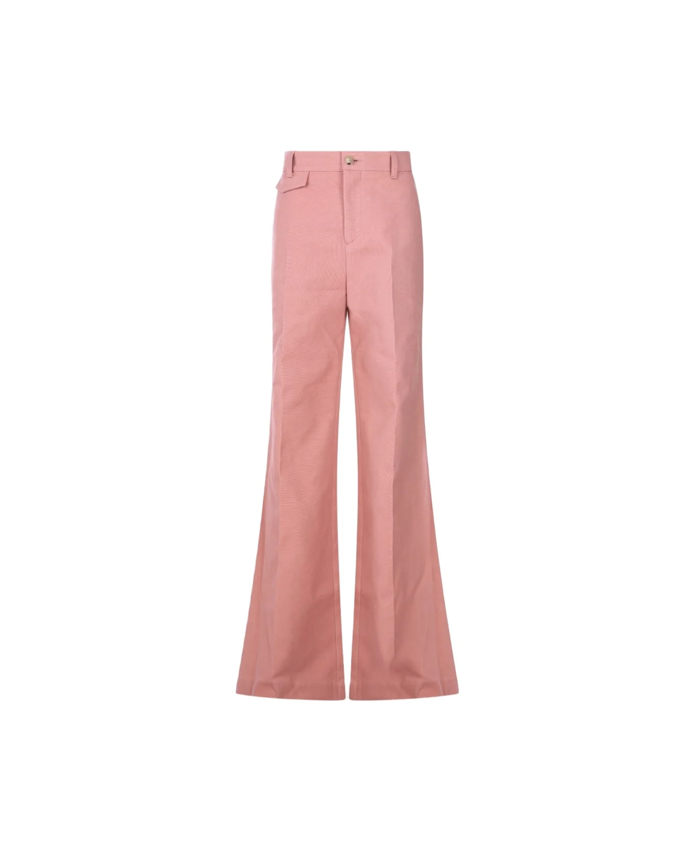 Pink Cotton Pants - 1