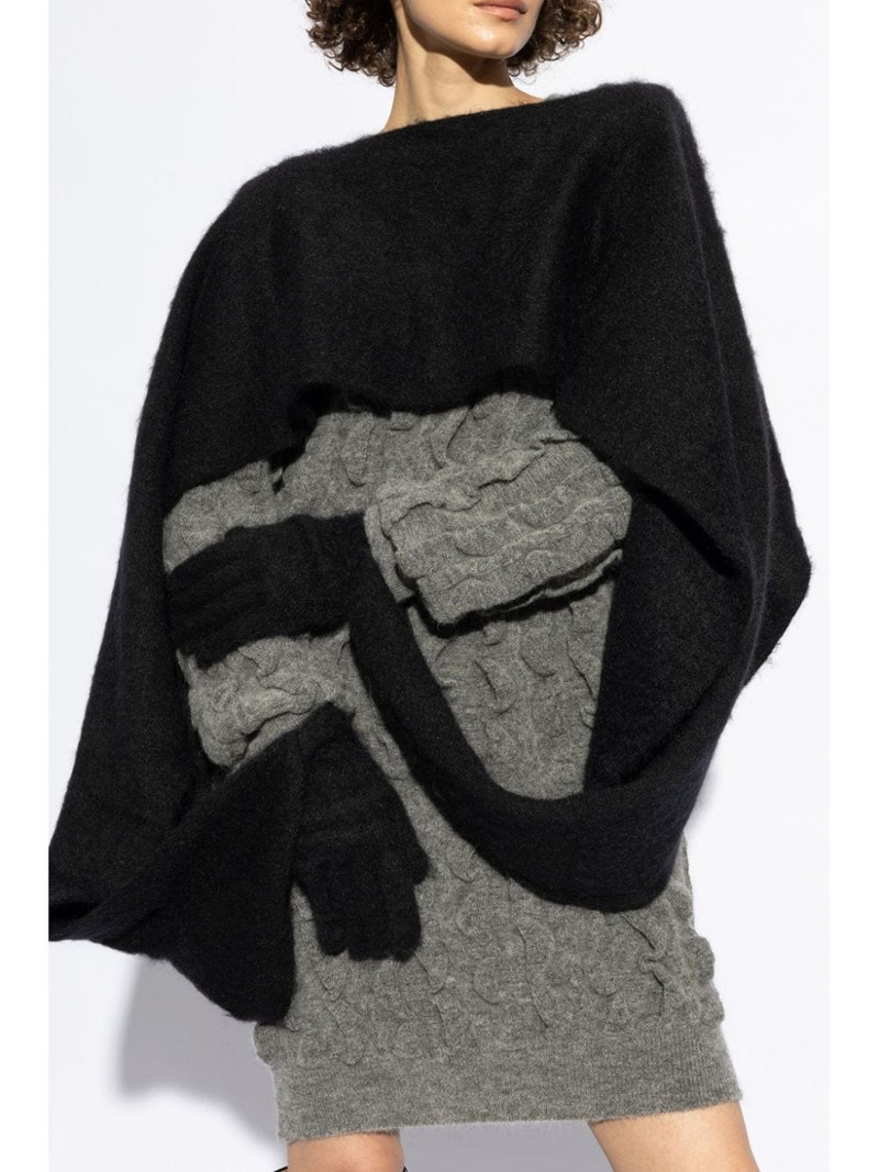 Moschino knited gloved scarf outlook