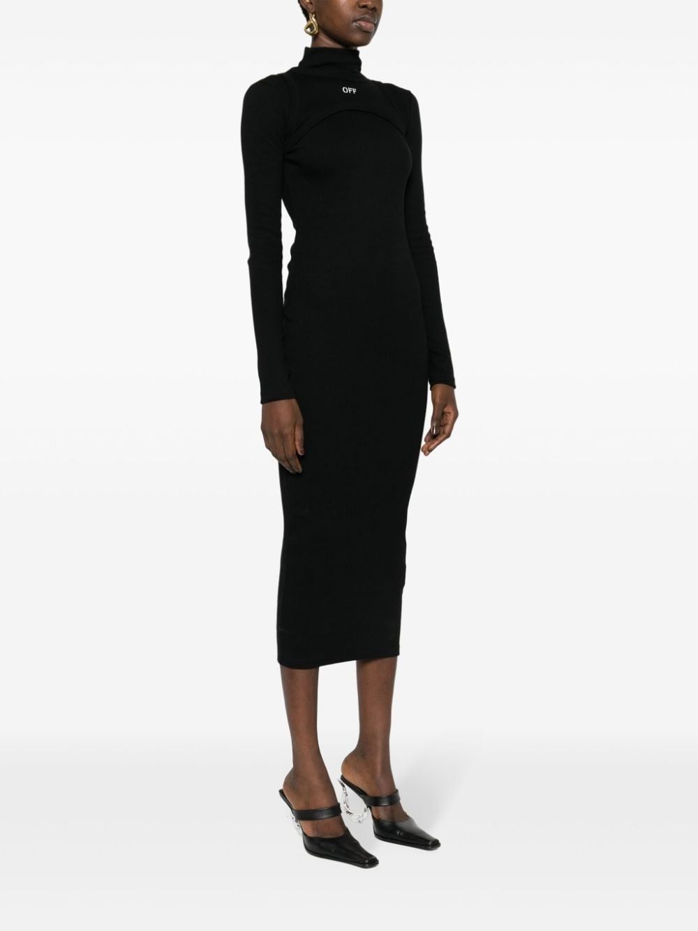 Off Stamp Rib Round dress - 4