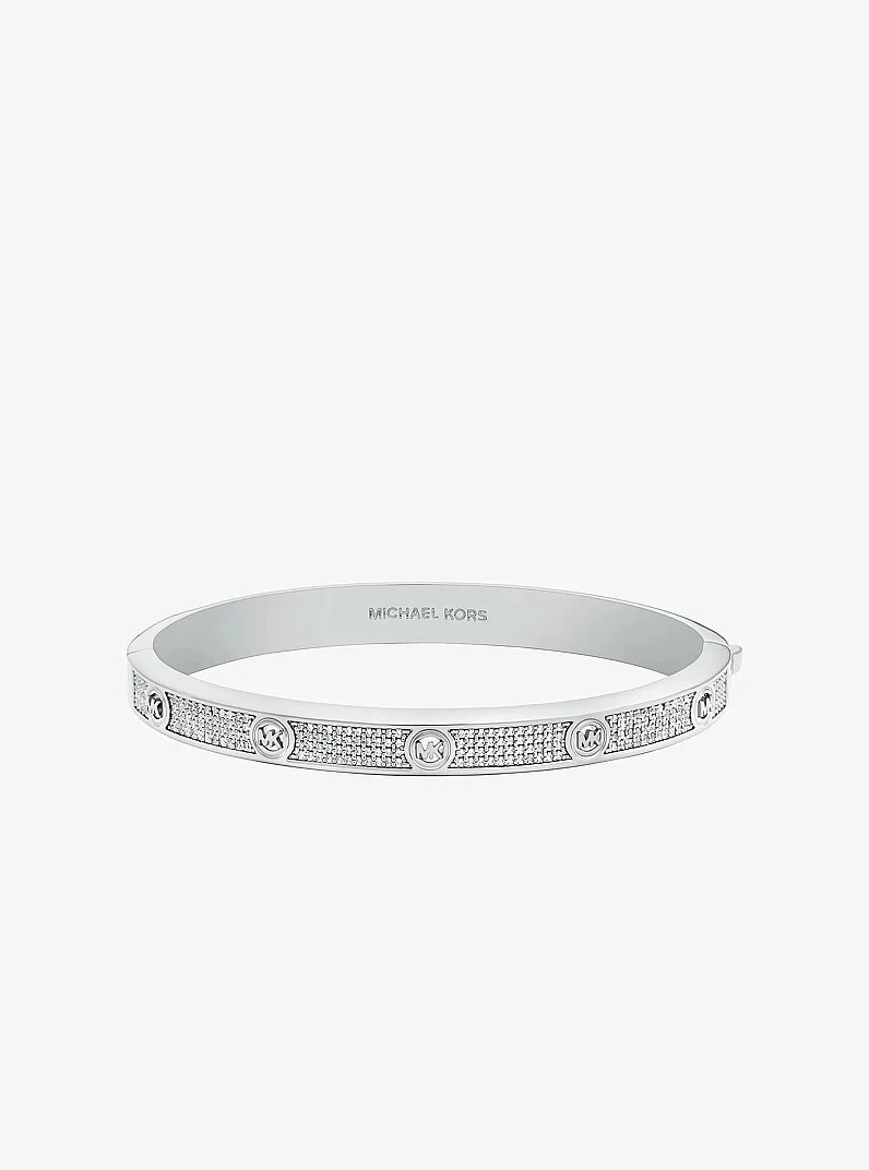 Pavé Logo Stud Bangle - 1