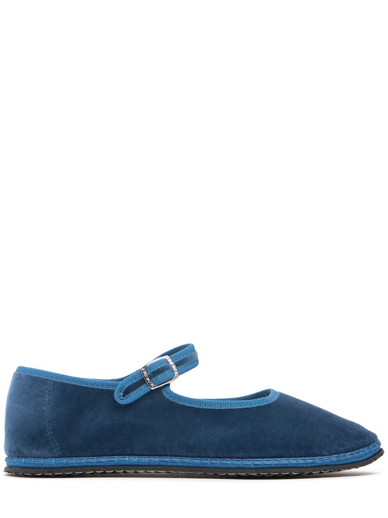 10mm Mary Jane Delfina velvet loafers - 1