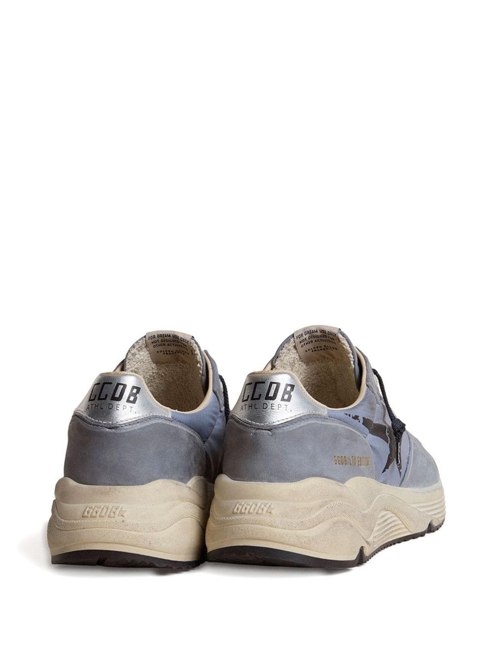 Running sole star-embellished leather sneakers - 4