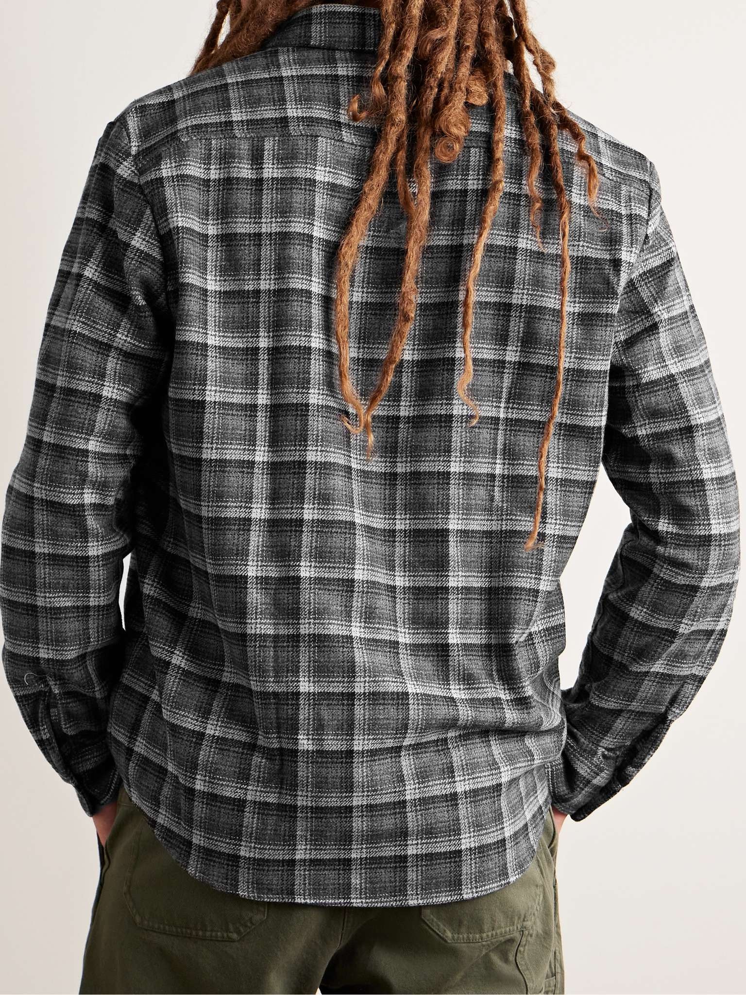 Checked Wool-Blend Overshirt - 4