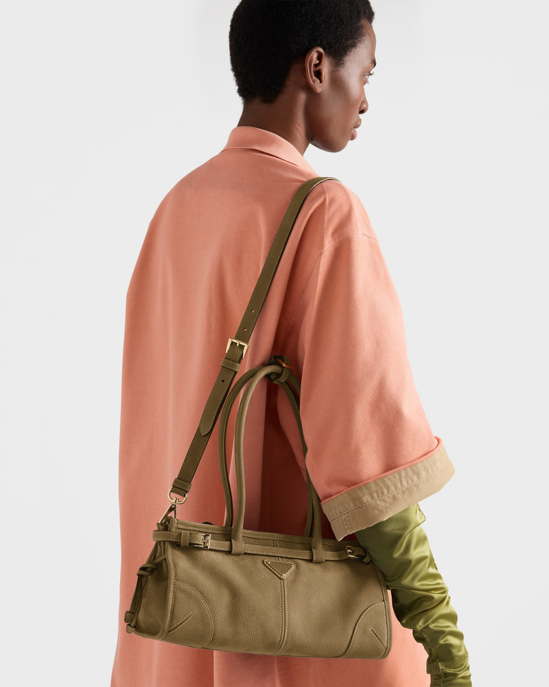 Prada Bonnie medium nubuck leather handbag 9
