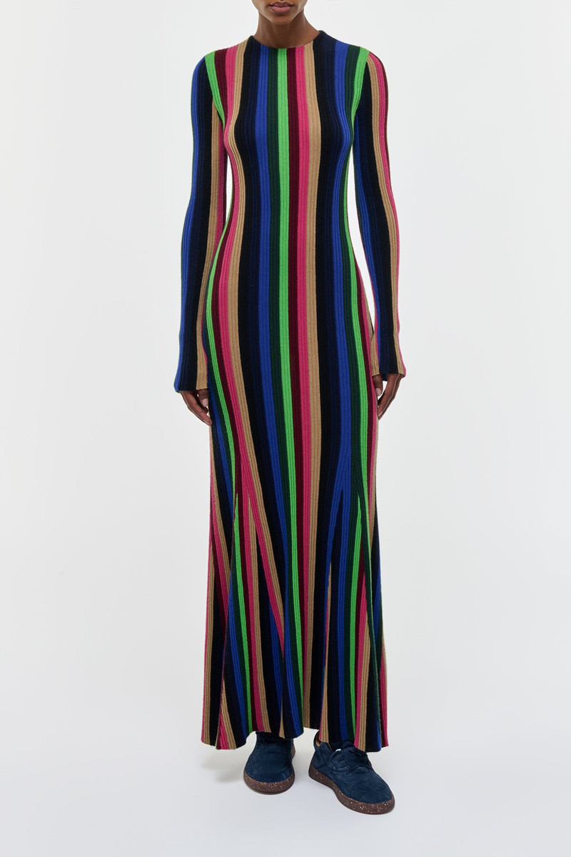GABRIELA HEARST Affinity Knit Maxi Dress in Multi Cashmere Silk outlook