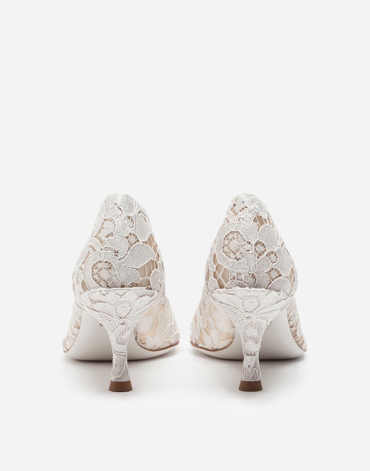 Taormina lace pumps with DG Amore logo - 3