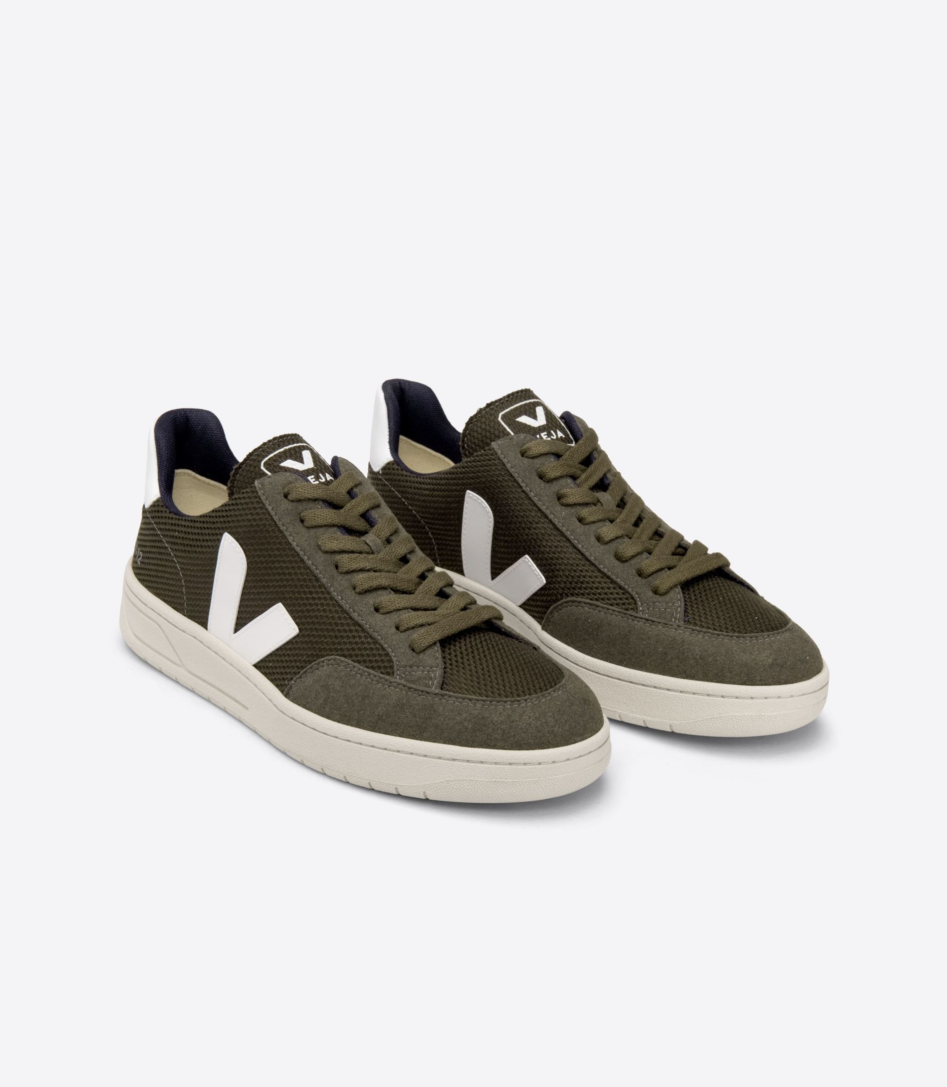 V-12 VEGAN B-MESH OLIVE WHITE - 2