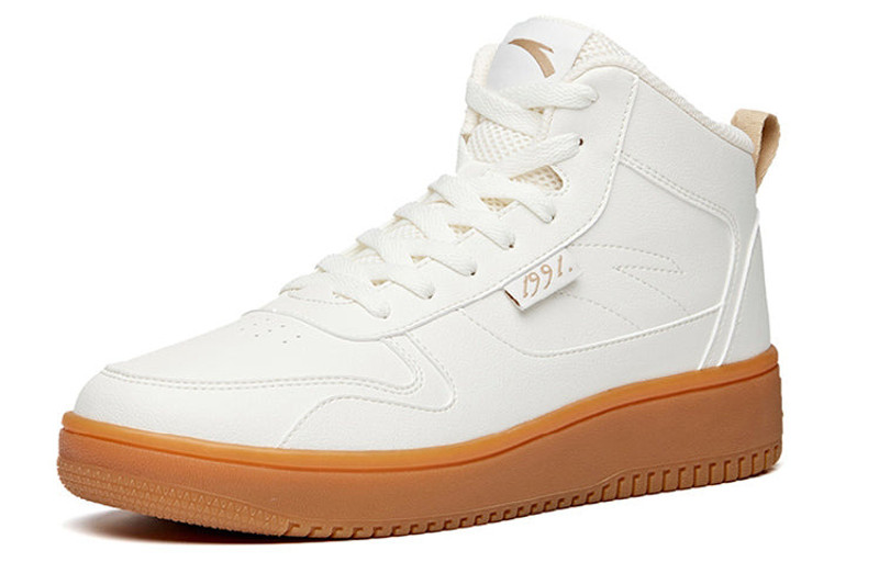 ANTA ANTA High Top Skateboarding Shoes 'White Gum' 912038010-13 outlook