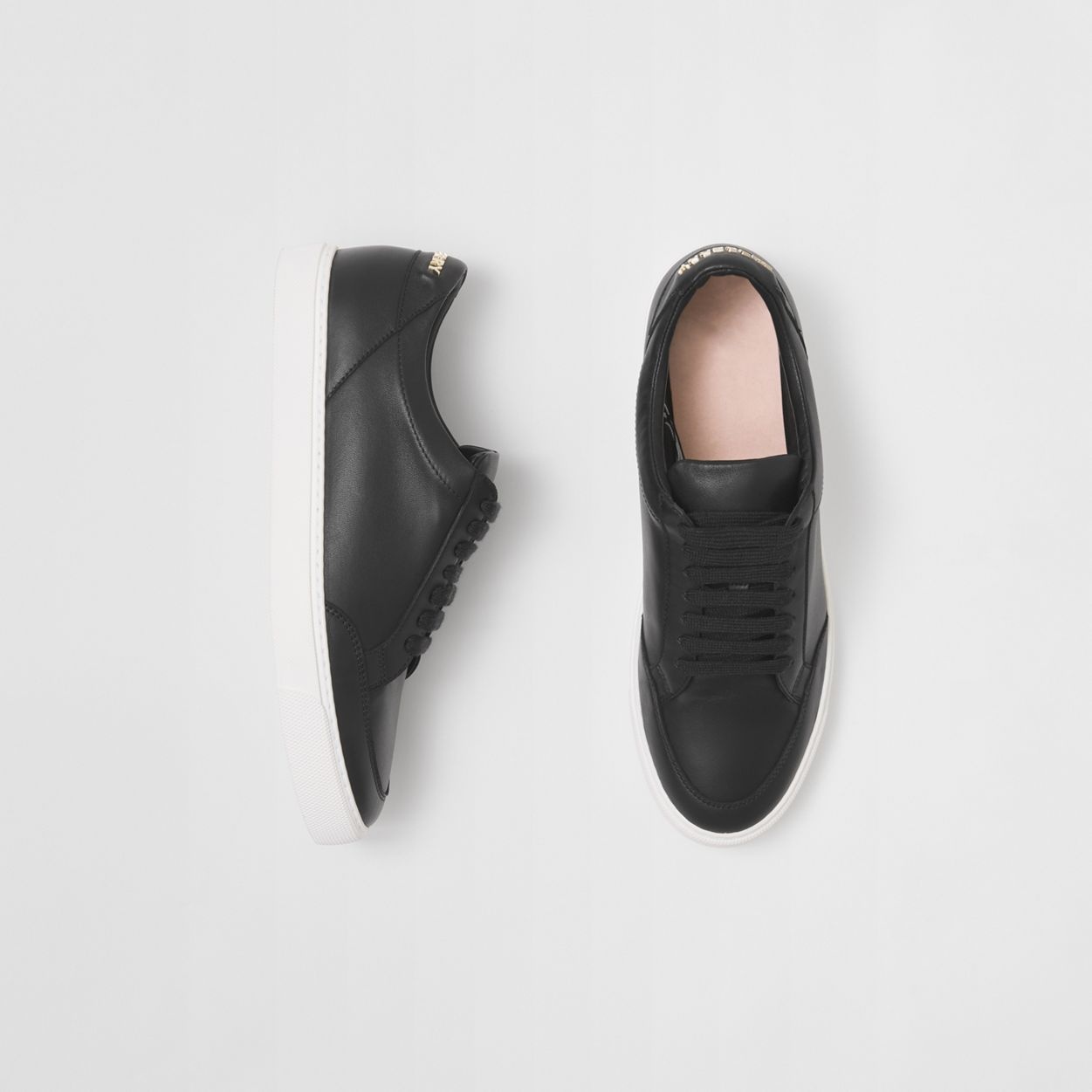 Logo Detail Leather Sneakers - 2