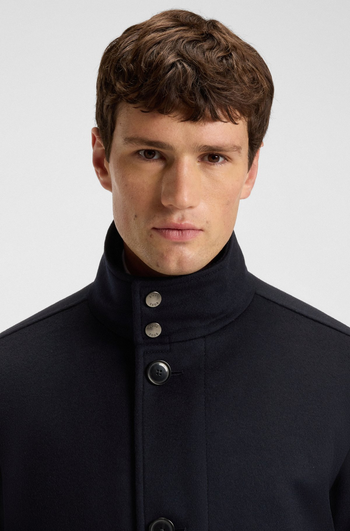 RELAXED-FIT CAR COAT IN VIRGIN WOOL AND CASHMERE - 3