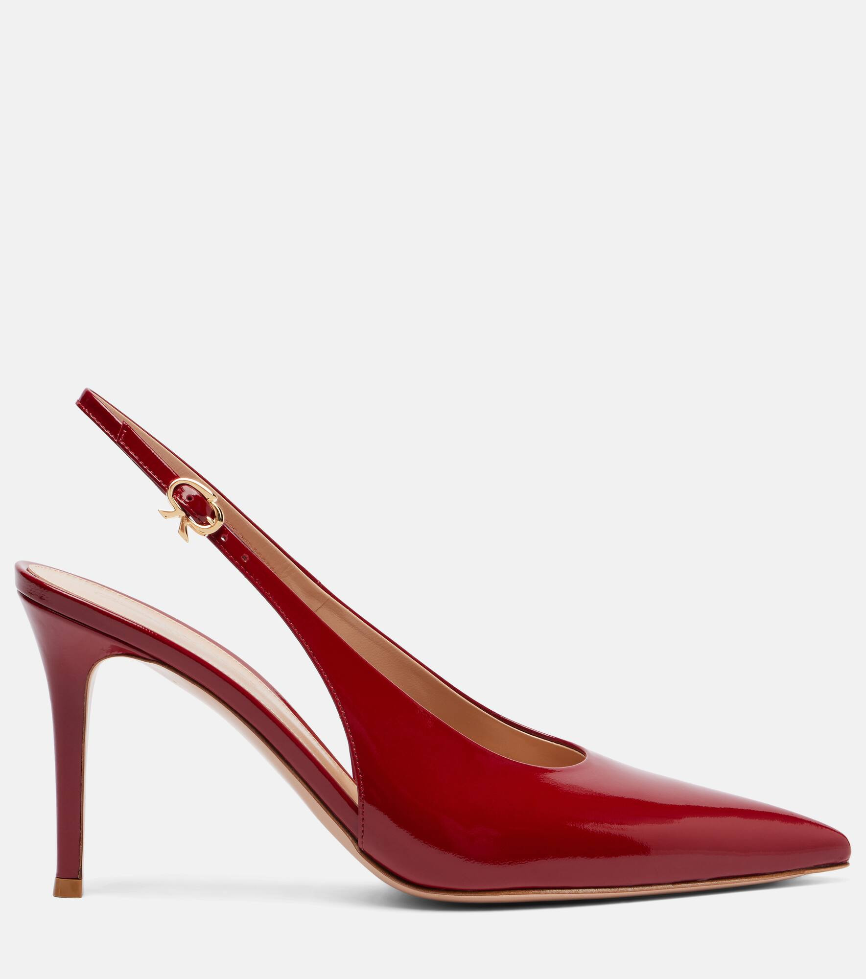 Robbie 85 patent leather slingback pumps - 4