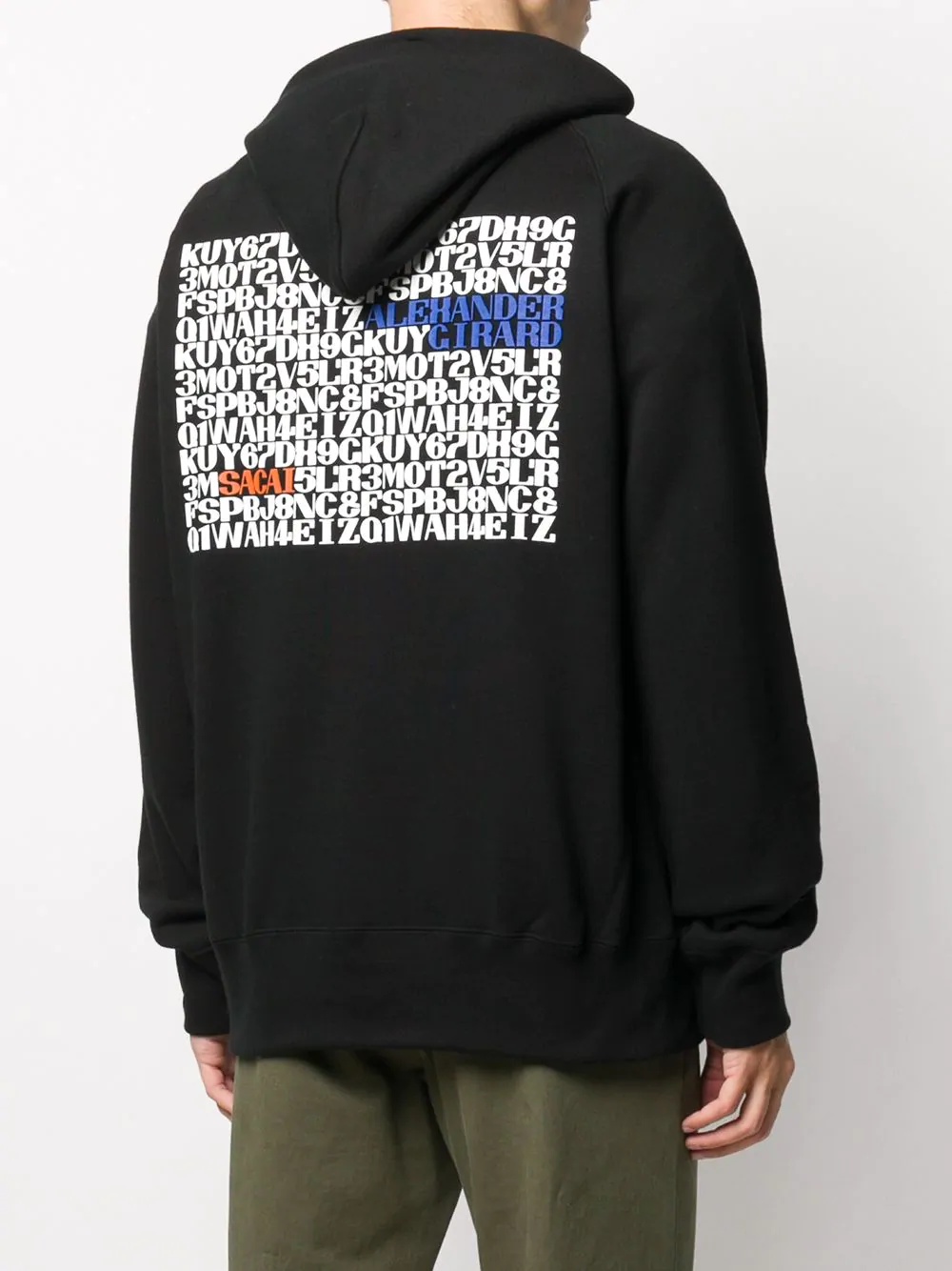 logo print hoodie  - 4