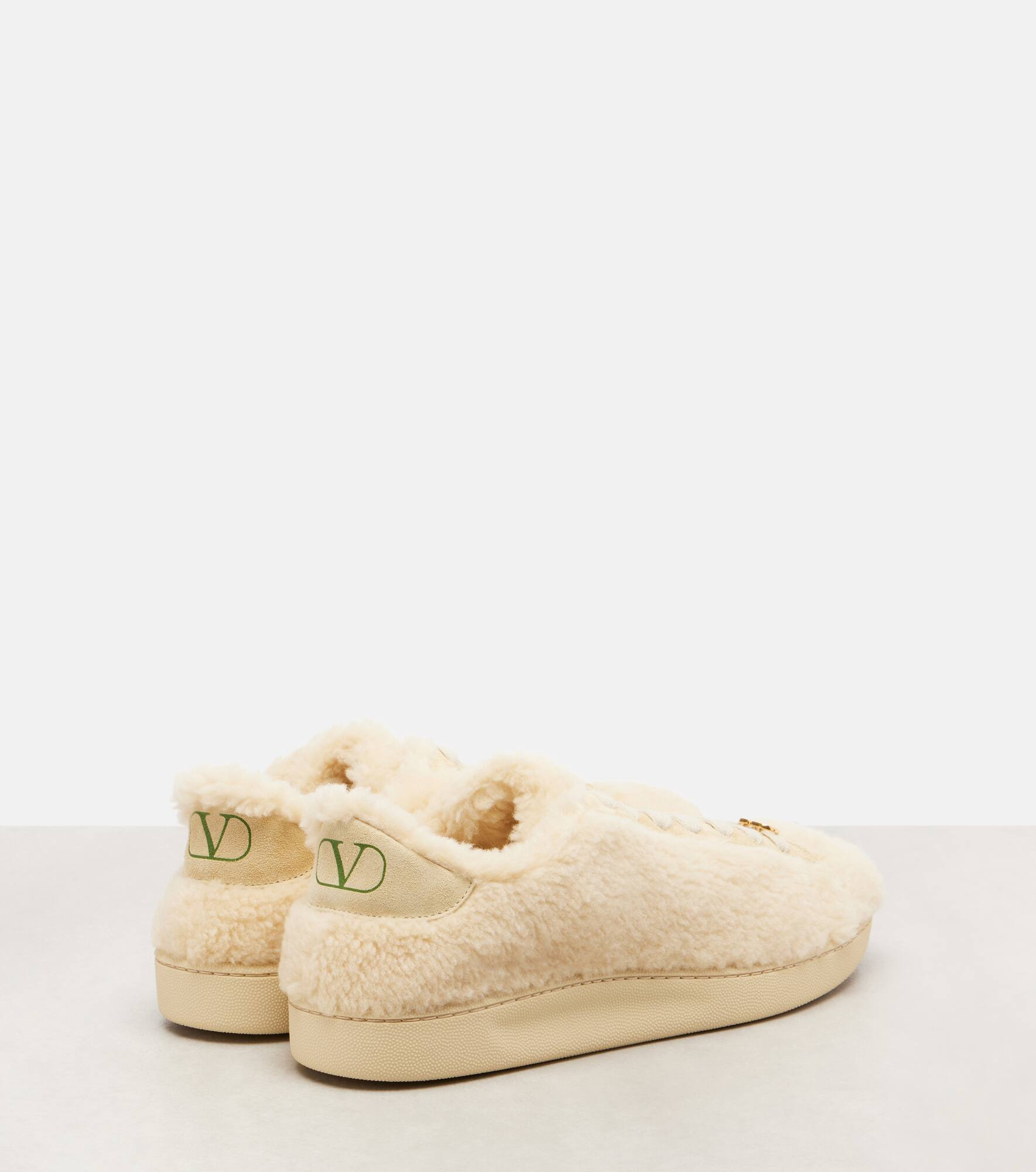 Royco VLogo suede-trimmed sneakers - 2