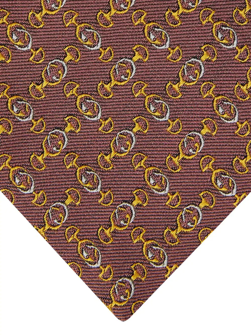 horsebit pattern tie - 2