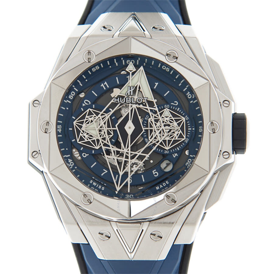 Hublot Big Bang Sang Bleu II Titanium Chronograph Automatic Blue Dial Men's Watch 418.NX.5107.RX.MXM - 2