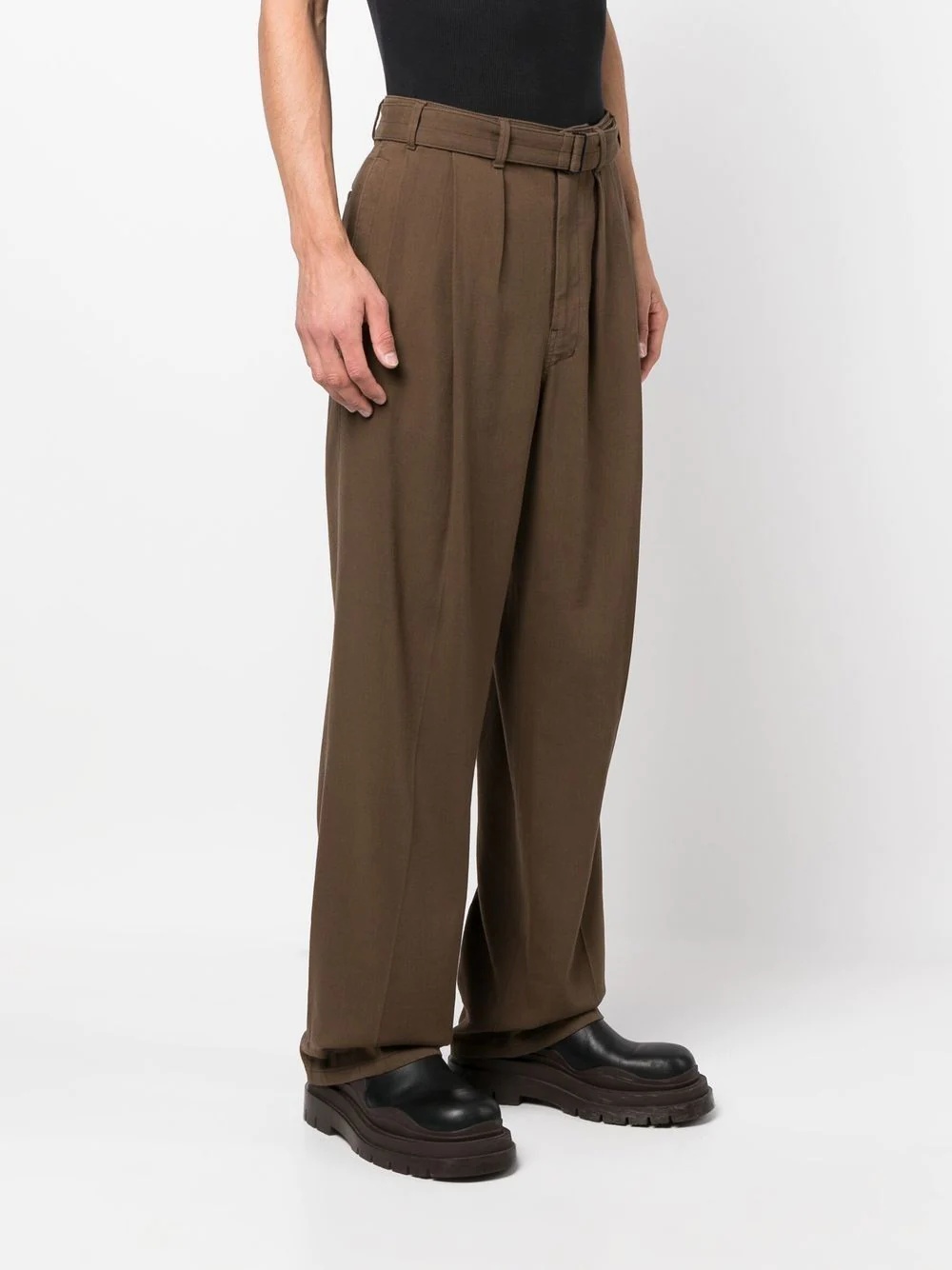 high-waisted wide-leg trousers - 3