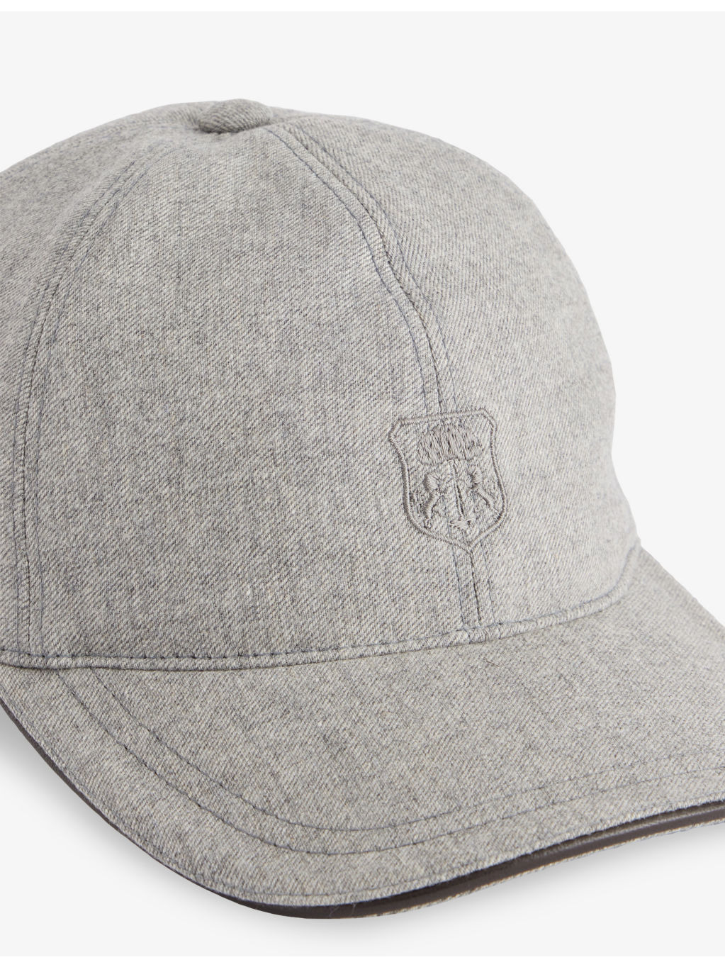 Logo-Embroidered Wool and Cashmere-Blend Baseball Cap - 2