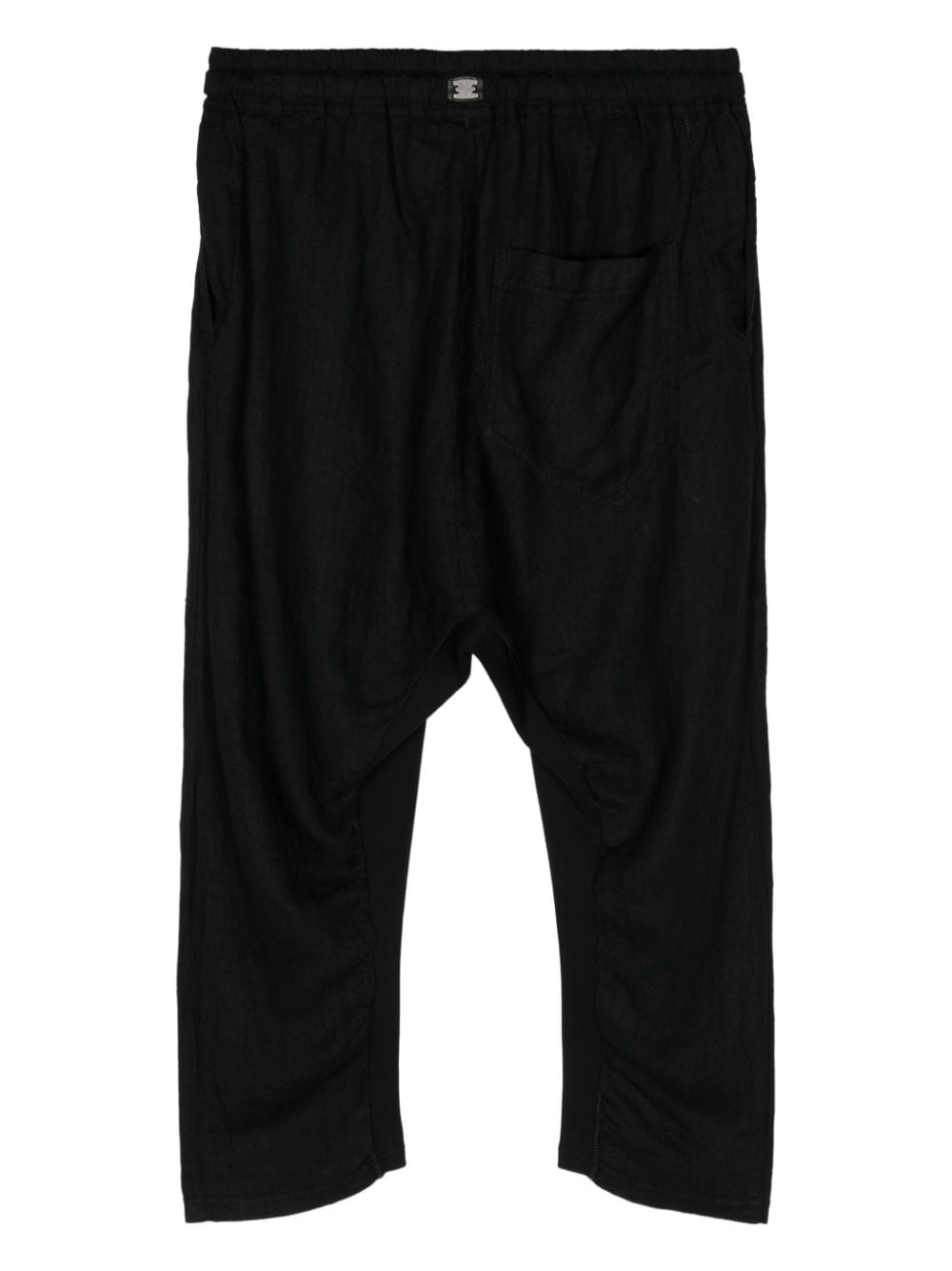 cropped drop-crotch trousers - 2