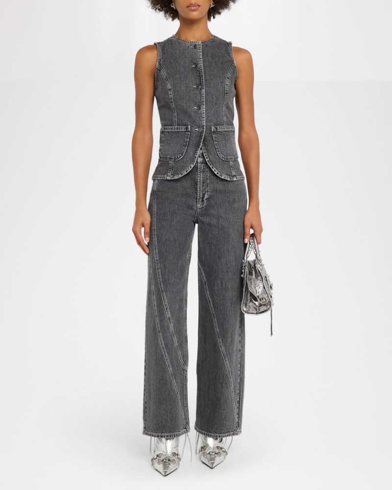 Rails Getty Wide-Leg Twist Seam Jeans outlook