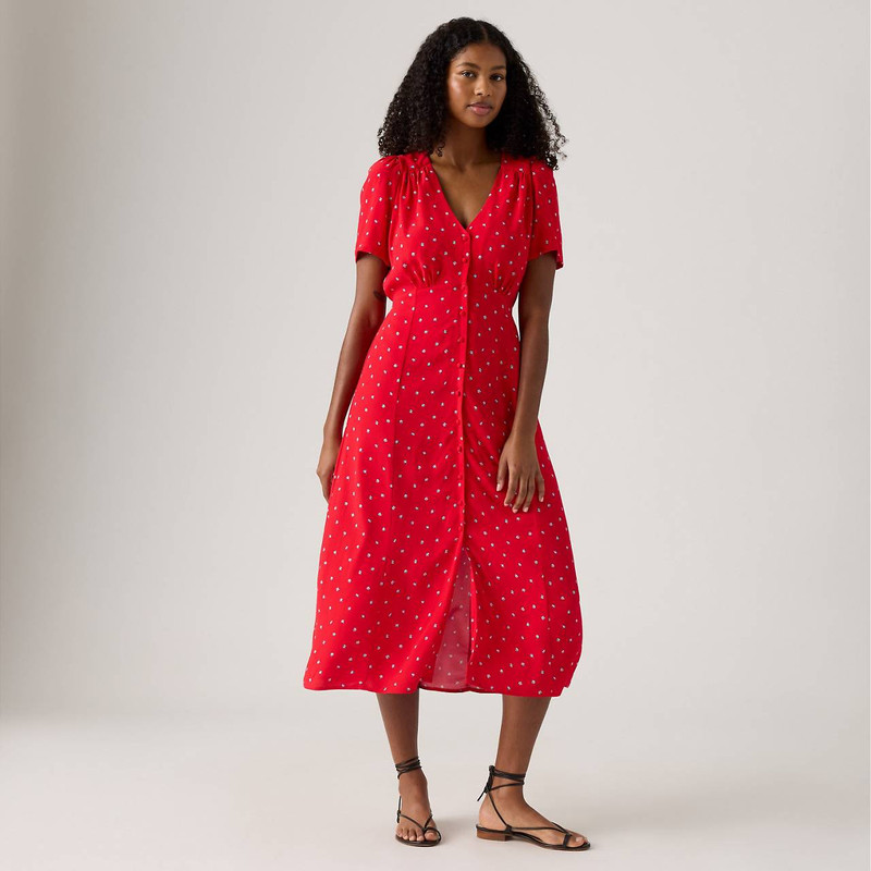 Levi's SARINA SHORT-SLEEVE MIDI DRESS outlook