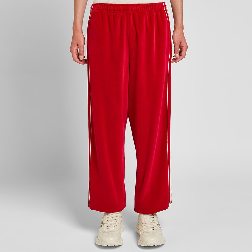 Gucci Velour Taped Oversized Track Pant - 6