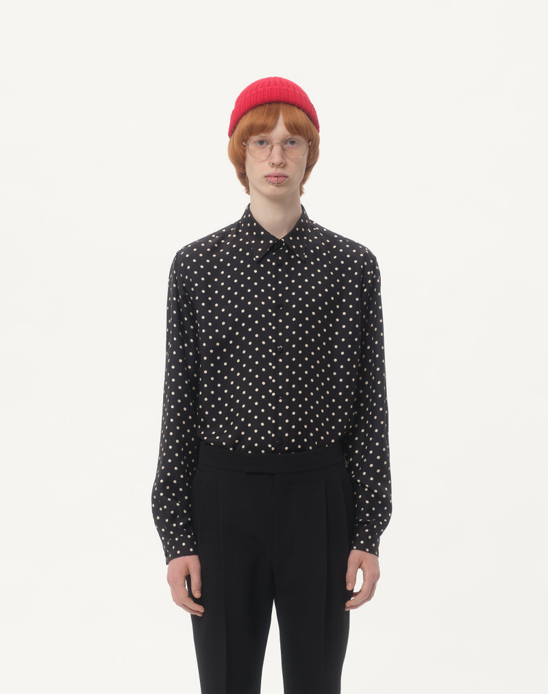 SILK TWILL SHIRT WITH PLUSDEPOIS PRINT 6
