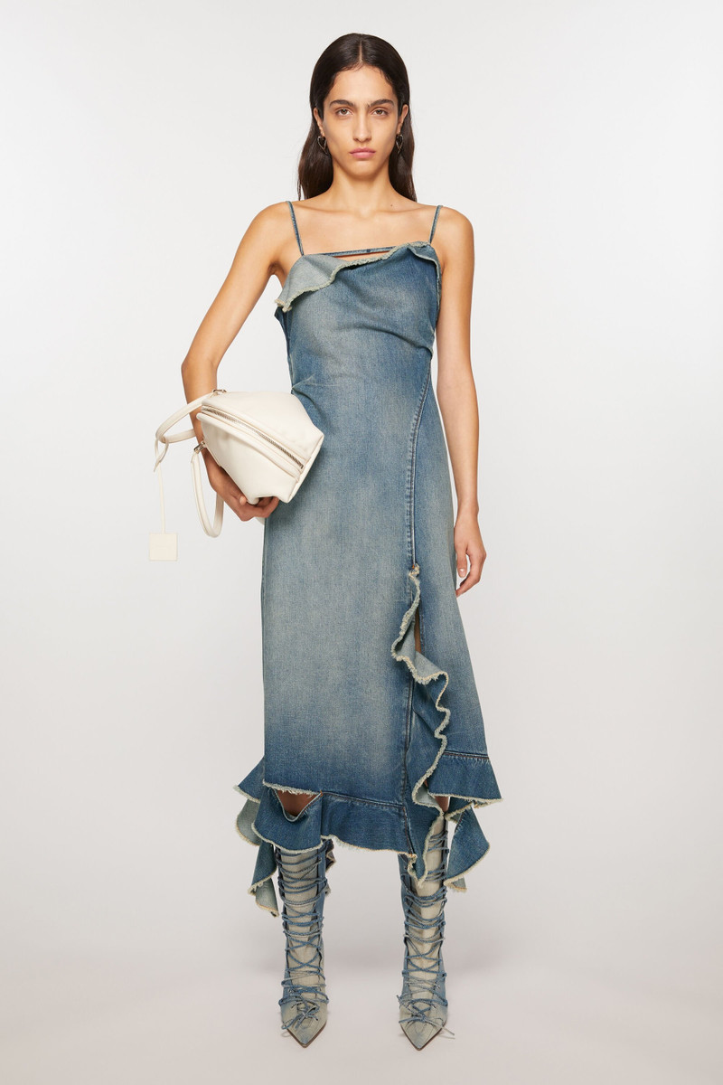 Acne Studios Lace-up heel boots - Dusty blue outlook