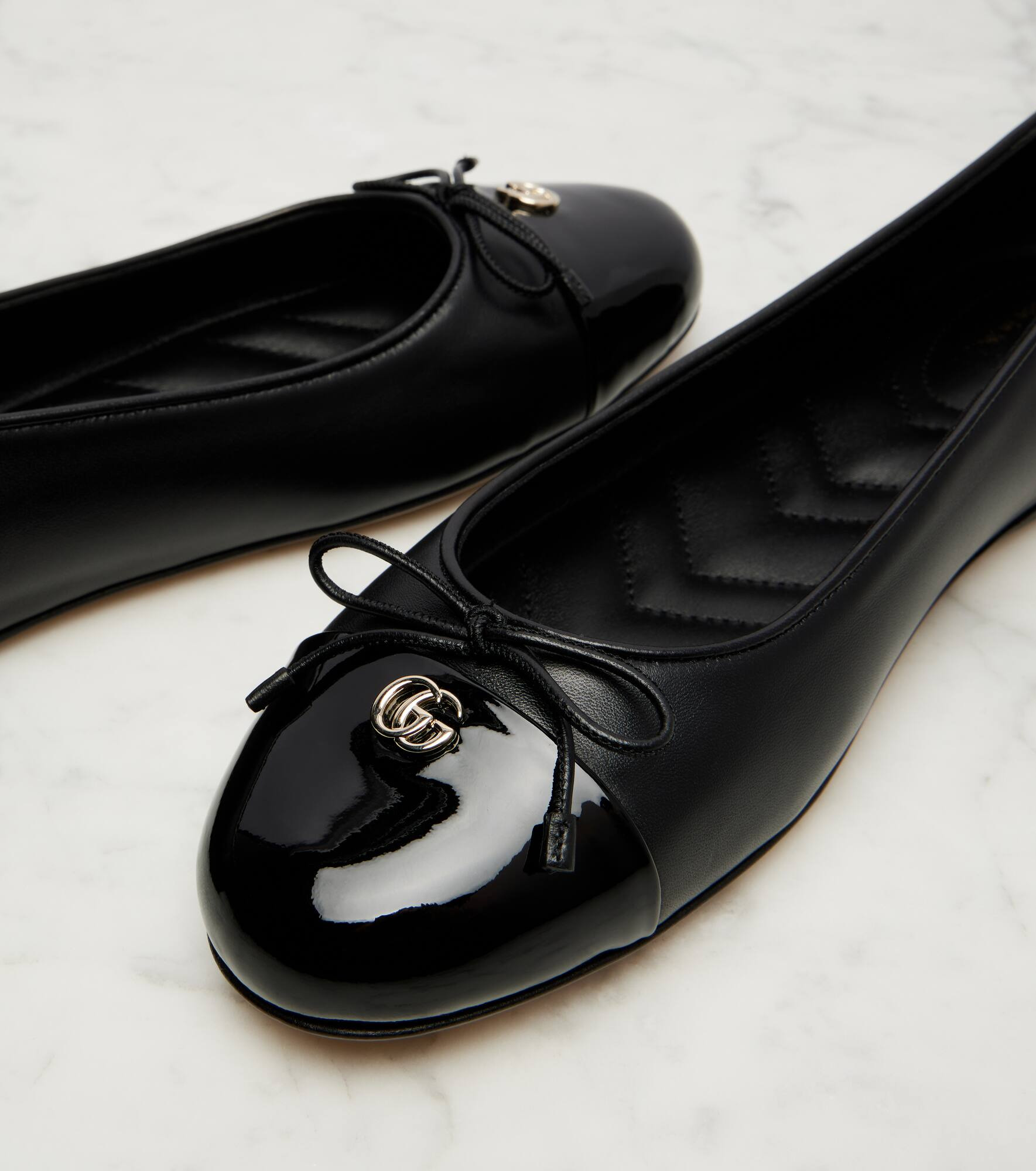 Double G leather ballet flats - 5