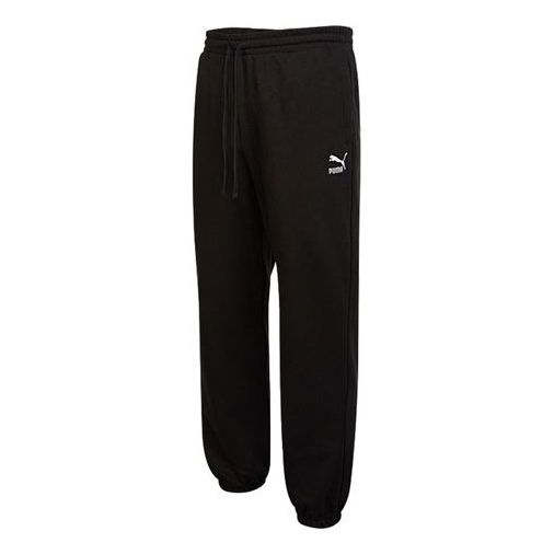 PUMA Classics Small Logo Sweatpants 'Black' 537850-01 - 1