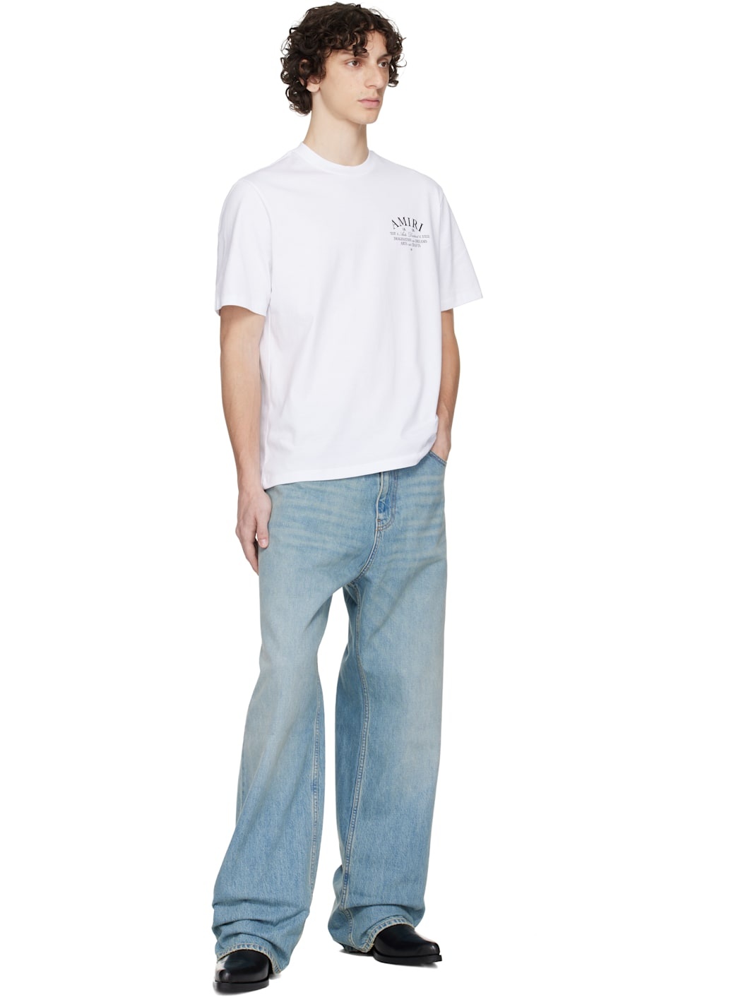 White 'AMIRI Arts District' T-shirt - 4