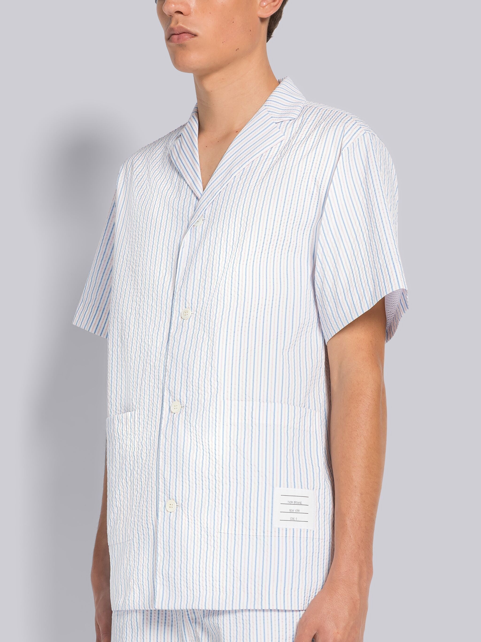 SEERSUCKER TECH SWIM SHIRT - 2