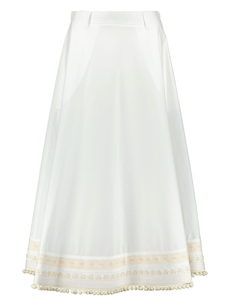 embroidered a-line skirt 1