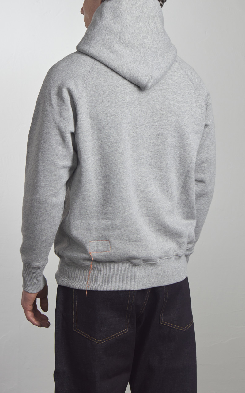 HOODED SWEATSHIRT GREY MELANGE - 5