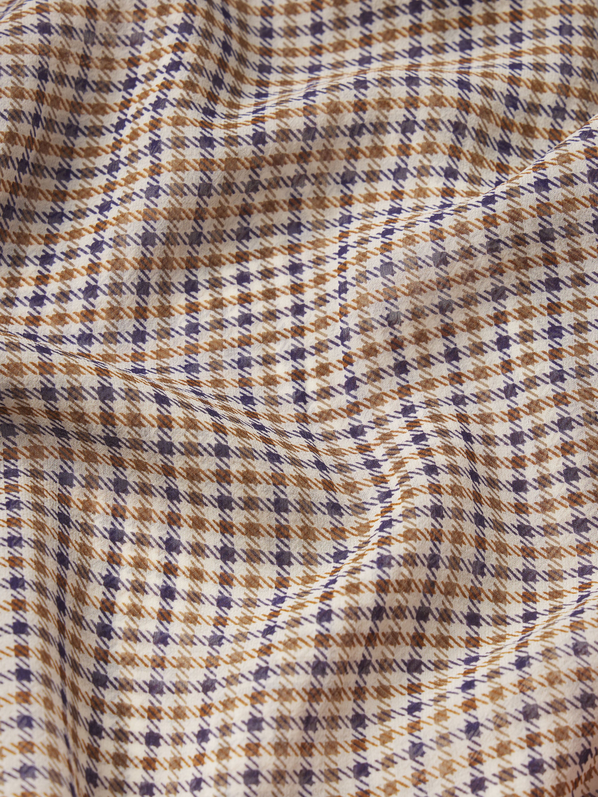 The Silk Check Shirt in Houndstooth Multi - 7