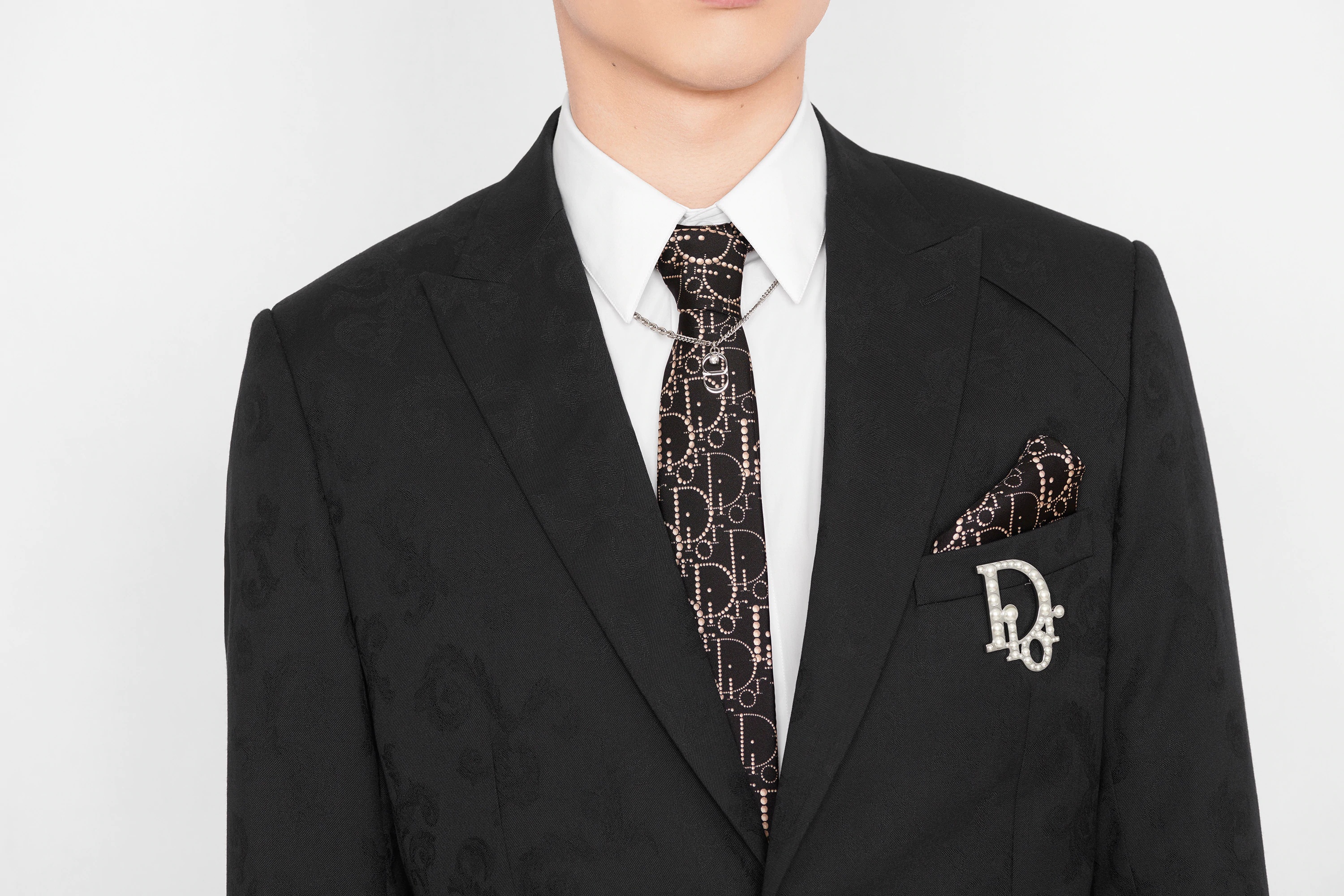 Dior Oblique Beaded Tie - 3