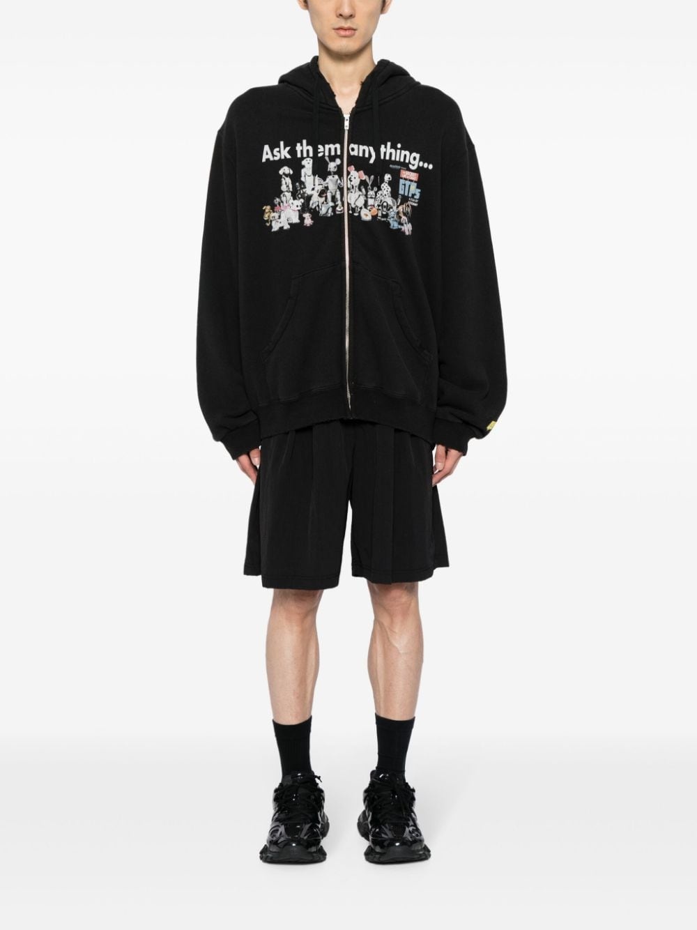 animal-print hoodie - 2