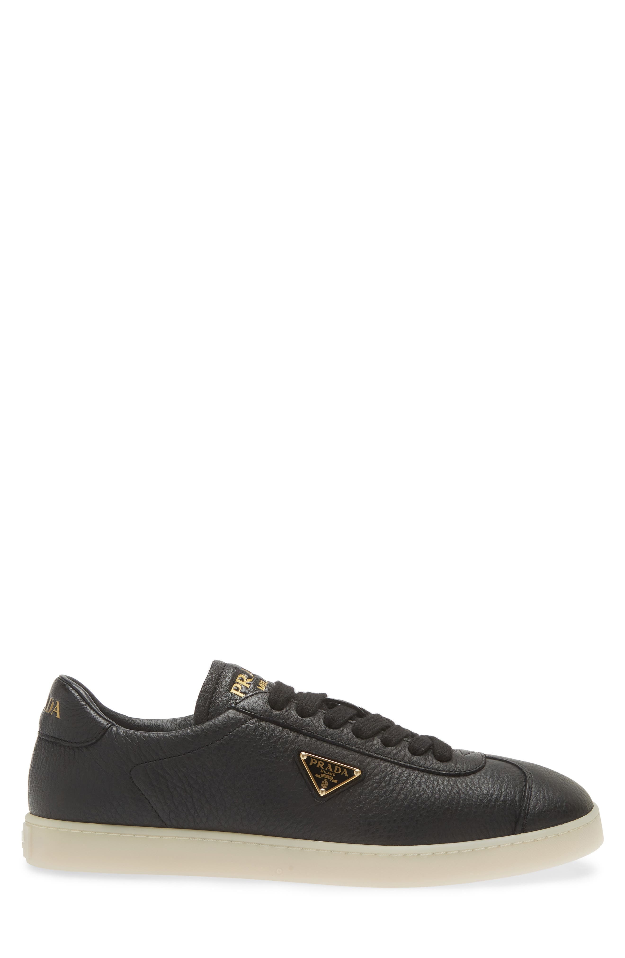 Prada Lane Low Top Sneaker in Nero at Nordstrom - 3