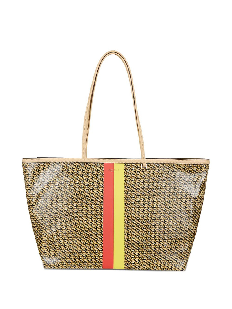 The Racer striped-detail tote bag 1