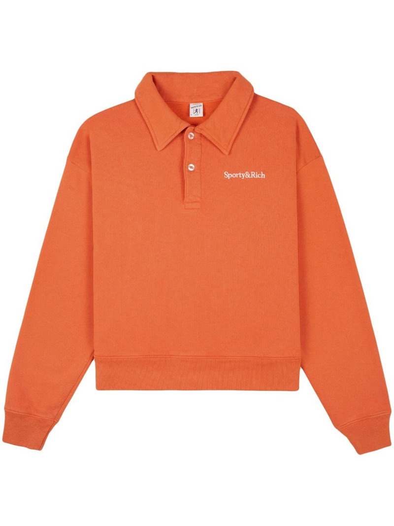 Serif cotton polo top 1