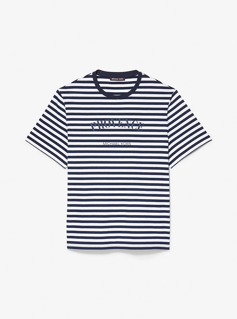 Provence Striped Cotton Jersey T-Shirt 3