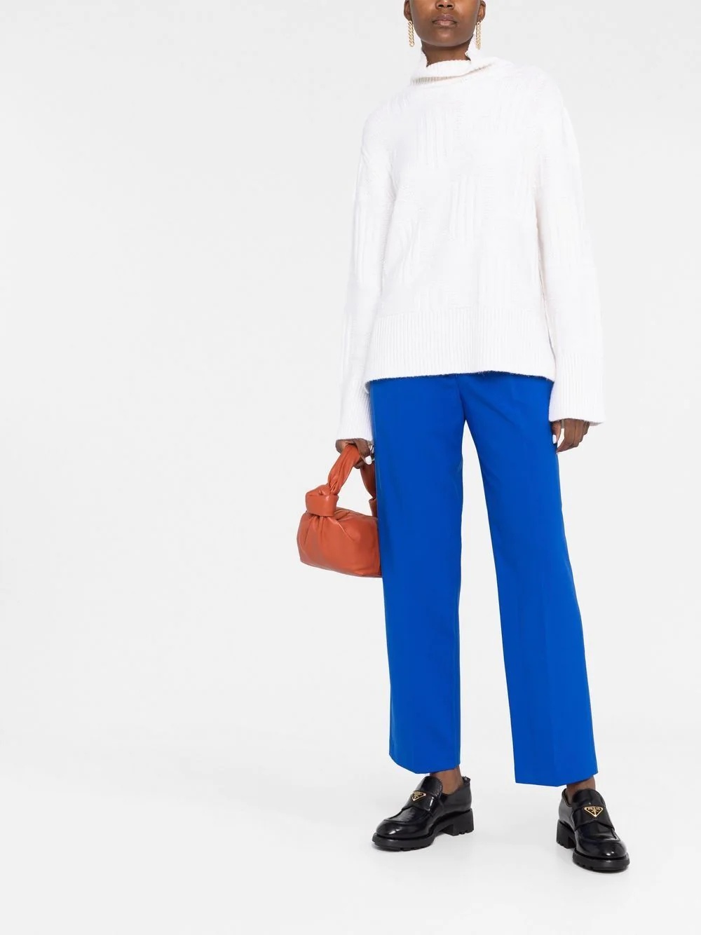 funnel-neck knitted jumper - 2