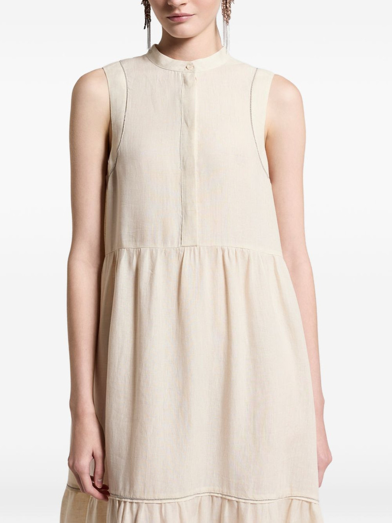 tiered sleeveless asymmetric dress 4